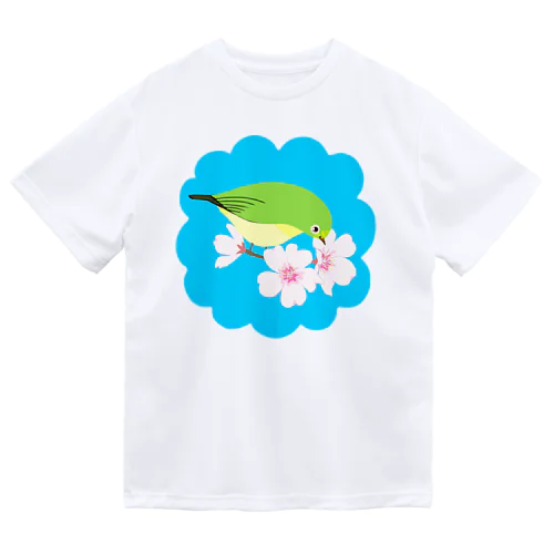 桜とメジロさん ドライTシャツ