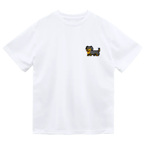 ドット絵犬（ミニチュアダックス） Dry T-Shirt