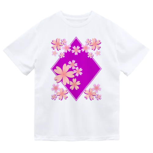 春色【桜／パープル】 ドライTシャツ