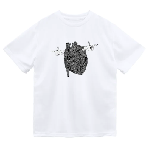 心臓　アート Dry T-Shirt