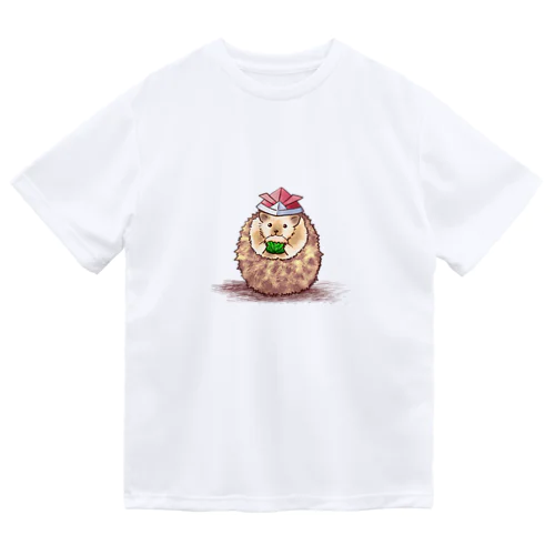 柏餅とハリネズミ ドライTシャツ