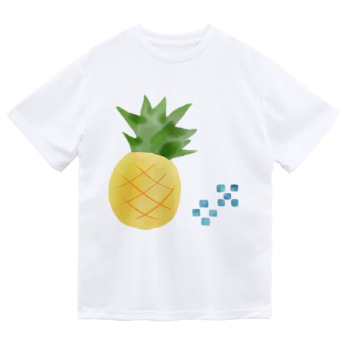 パイナップル　水彩　文字なし　pineapple no text ドライTシャツ