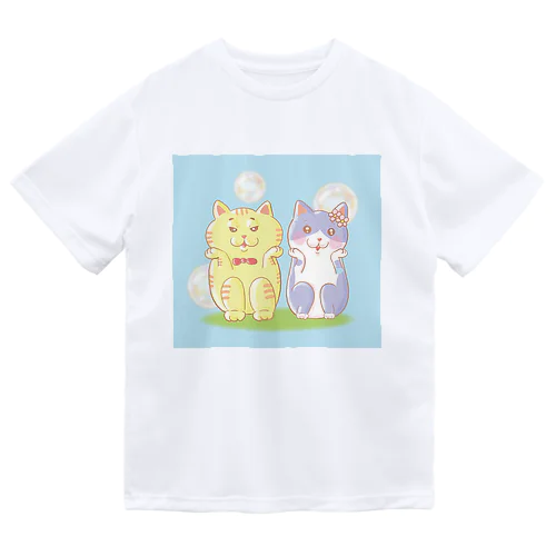 待ってるねこ Dry T-Shirt