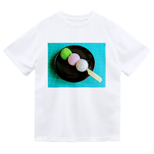 三色だんご羊毛フェルト Dry T-Shirt