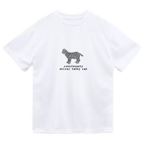 猫1-7 サバトラ猫 ドライTシャツ