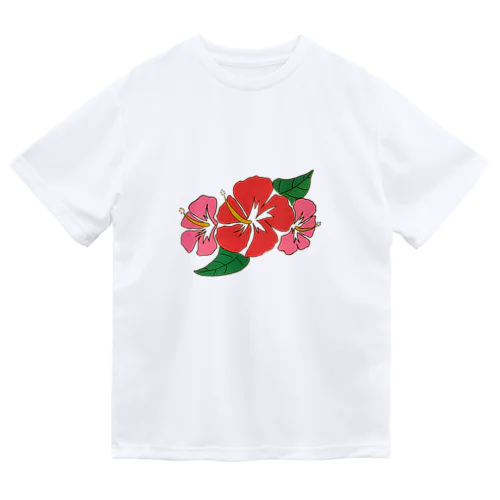 ハイビスカス(手描き) Dry T-Shirt