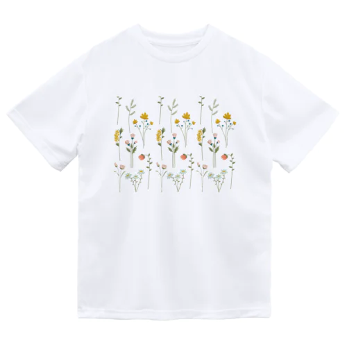 花柄4 ドライTシャツ