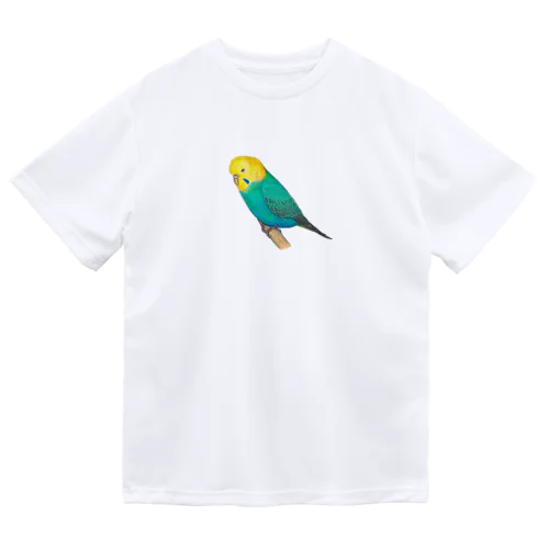 [森図鑑]セキセイインコレインボー ドライTシャツ