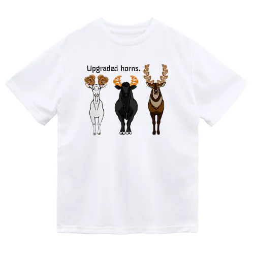 Upgraded horns. つのパン Dry T-Shirt