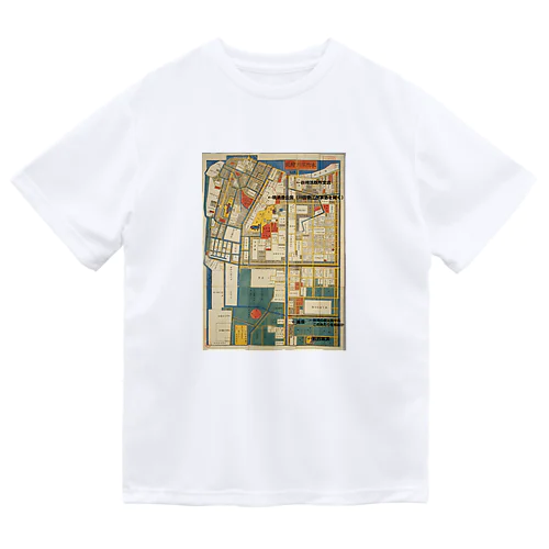 本所深川絵図 ドライTシャツ