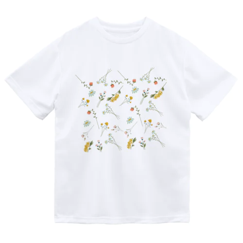 花柄5 ドライTシャツ