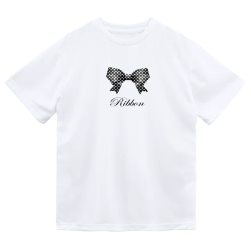 Ribbon-Black ドライTシャツ