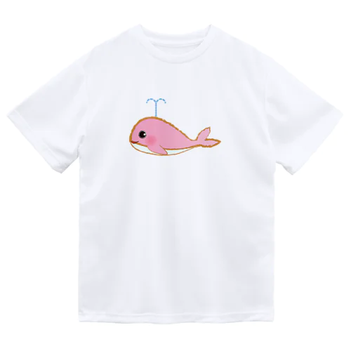 ピンククジラ ドライTシャツ