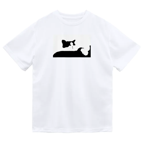 ねこシルエット ドライTシャツ