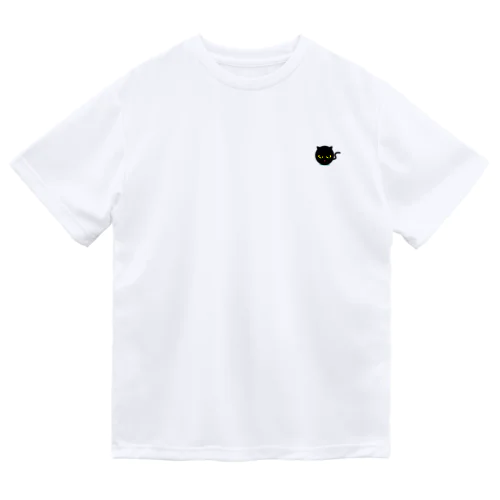 黒毛のマルノネコ/にゃ Dry T-Shirt