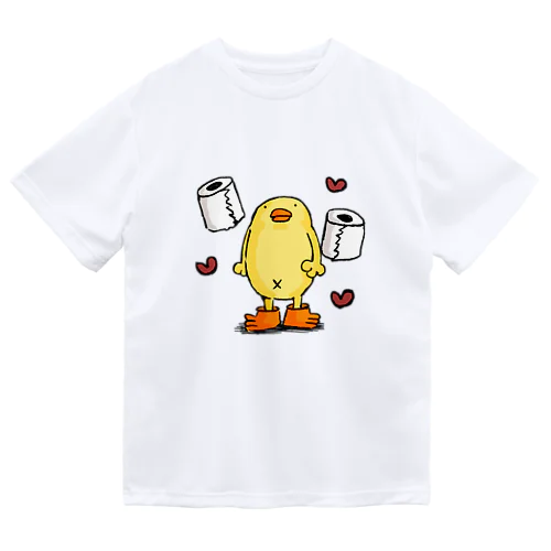 トイレットペーパー大好きぴよのTシャツ Dry T-Shirt