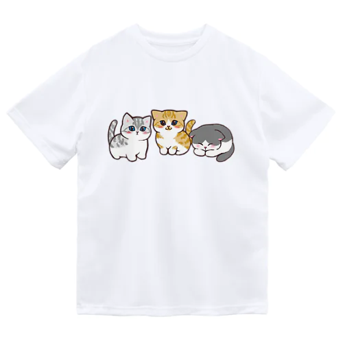 のんびりにゃんず ドライTシャツ