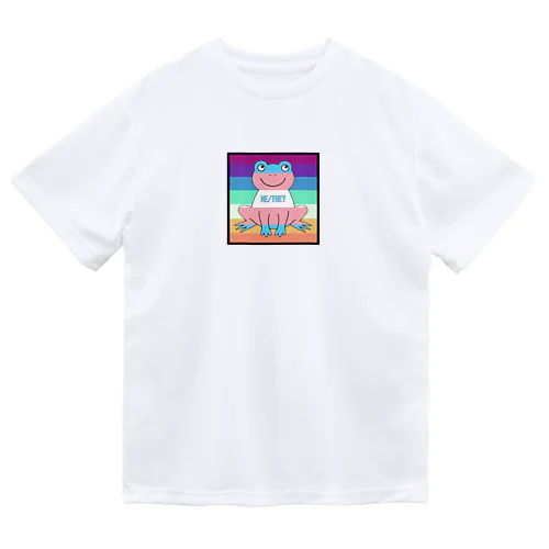 transgender (he/they) mlm/nblm frog ドライTシャツ