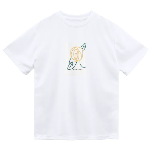 Yellow ROSE シリーズ ドライTシャツ