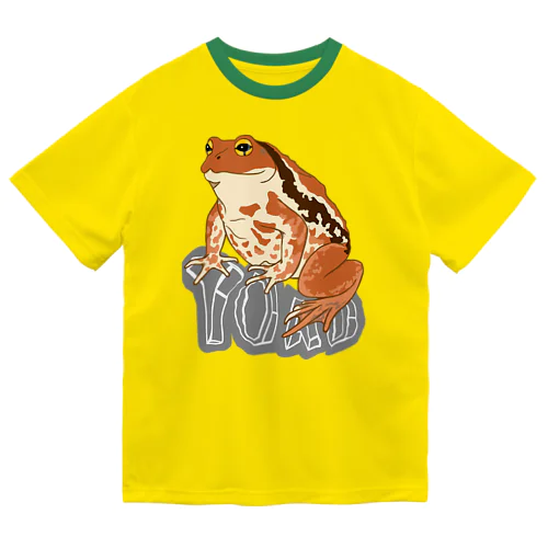 TOAD (ヒキガエル) 英字バージョン ドライTシャツ