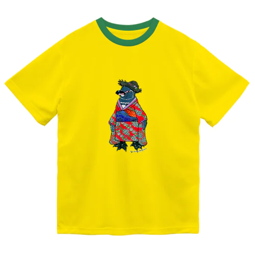 着物ぺんぎん―ガラパゴスと李― Dry T-Shirt