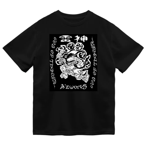 RAIJIN(モノクロver.) ドライTシャツ