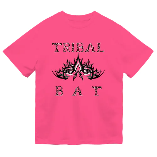 TRIBAL☆BAT LAYERED BLK Dry T-Shirt