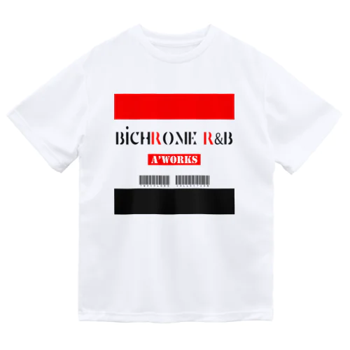 BICHROME RED&BLK ドライTシャツ