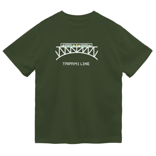 〖白〗【只見線】橋梁とキハE120形🚃🌉 ドライTシャツ