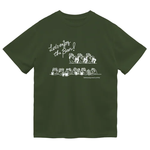 Let’s enjoy the Beer! (white) ドライTシャツ