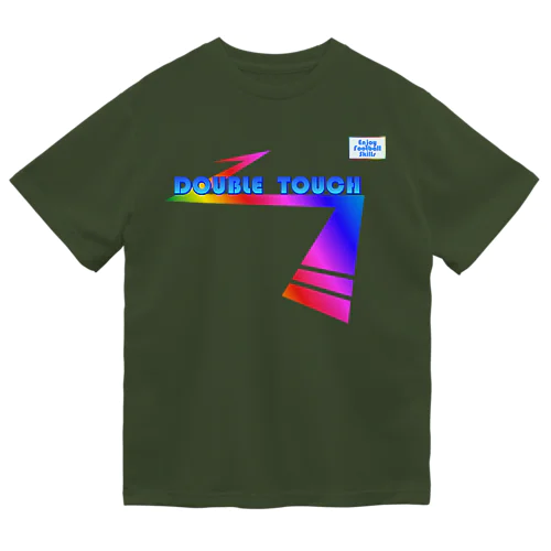 ドリブルTシャツ：ダブルタッチ虹 Dry T-Shirt