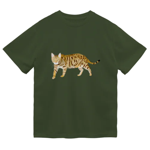 虎 猫 トイガー ドライTシャツ