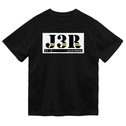 【Threefall Japan Aviation 】J3Rロゴ（TFJAバージョン:3ch手書き） ドライTシャツ