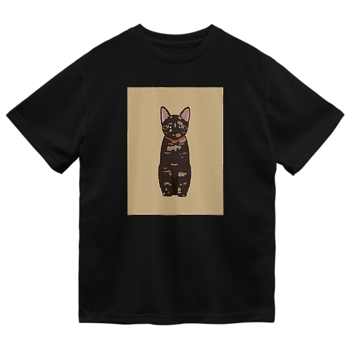 サビ猫のまぜこ すねている Dry T-Shirt
