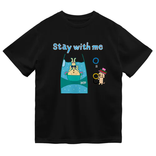 Stay with me ドライTシャツ（黒） Dry T-Shirt