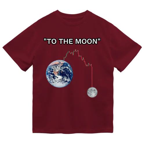 "TO THE MOON" 🌎🚀🌕 ドライTシャツ