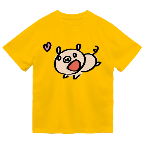 ぶたくんはきょうもげんき！ ドライTシャツ