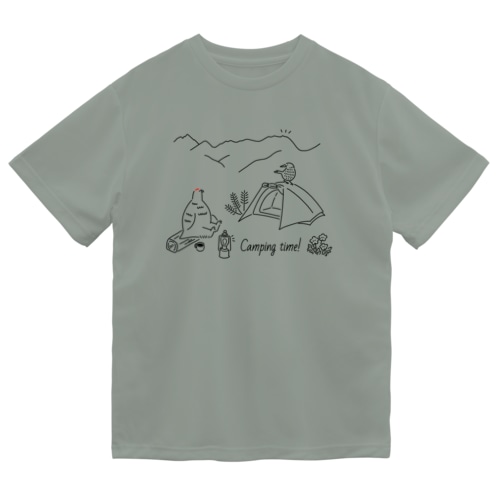 今夜は山でキャンプしよう Dry T-Shirt