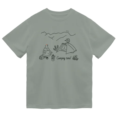 今夜は山でキャンプしよう Dry T-Shirt