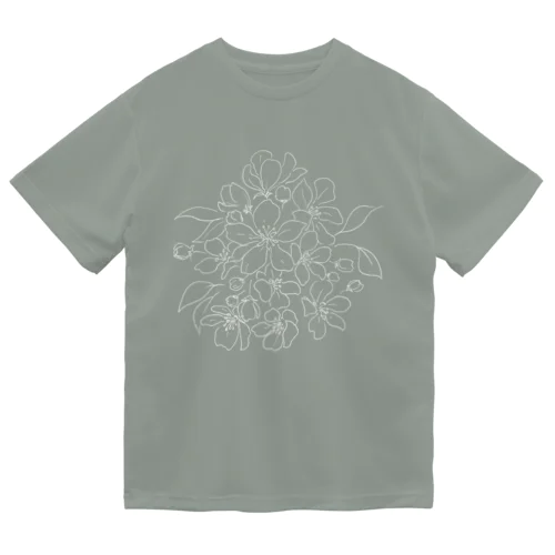 ヒメリンゴの花（白） ドライTシャツ