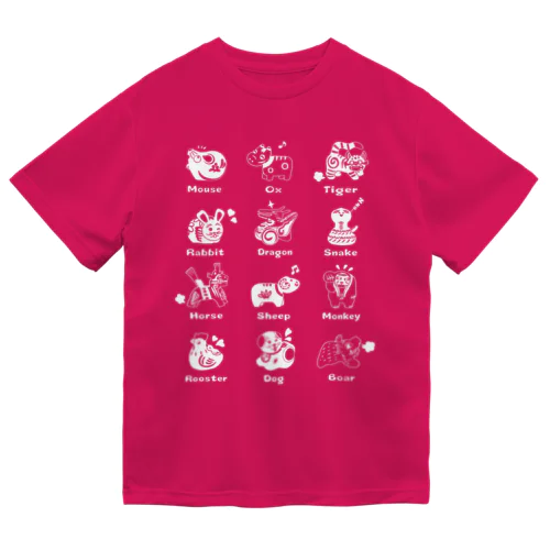 The Zodiac of Fukushima(白抜き) ドライTシャツ