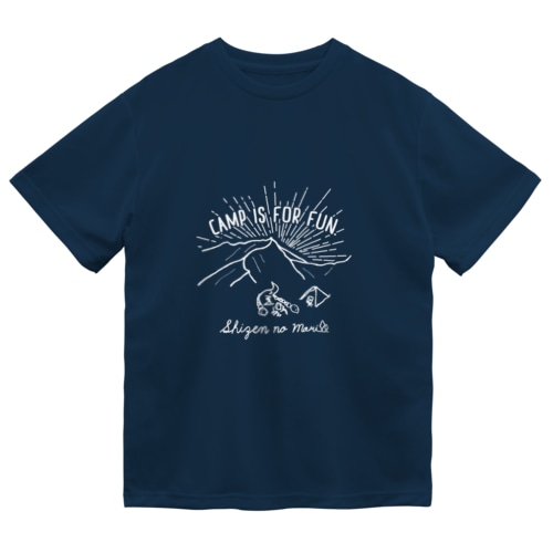 SHIZENnoMORI01(白文字) Dry T-Shirt