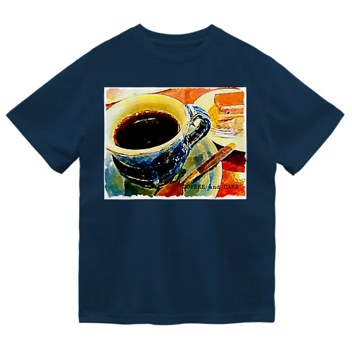 COFFEE and CAKE(アプリ加工) ドライTシャツ