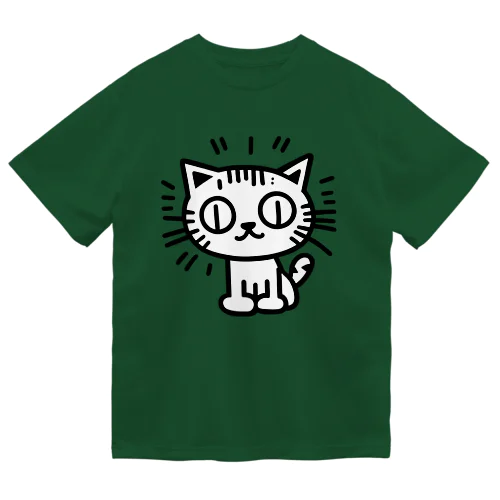 キーヘリ風キャット前プリＴ ドライTシャツ