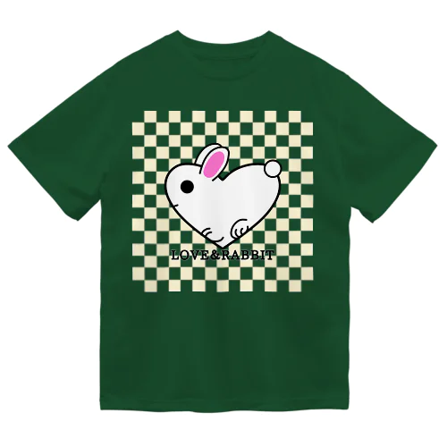 LOVE＆RABBIT(市松)Y ドライTシャツ