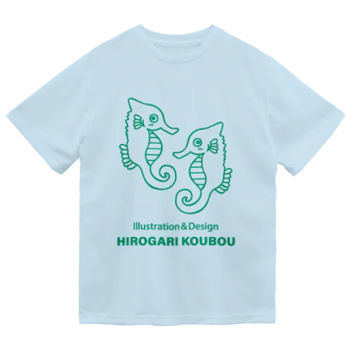 タツノオトシゴ（海の生き物） ドライTシャツ
