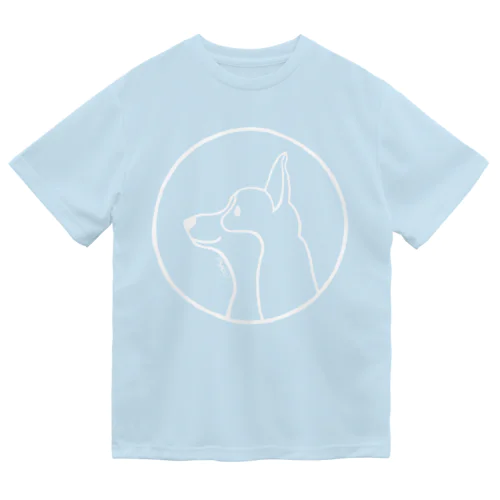 コーギーにこ〈白線･円〉 Dry T-Shirt