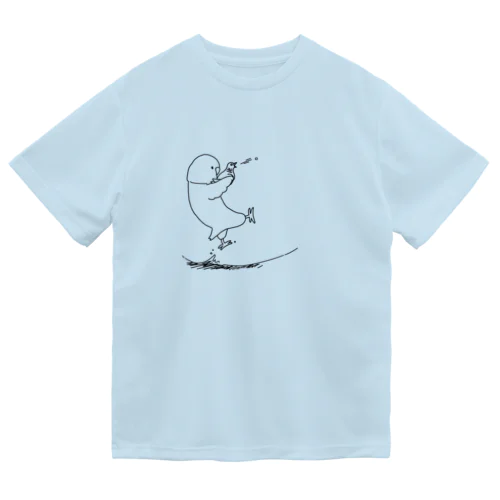 マメが鳩デッポウ ドライTシャツ