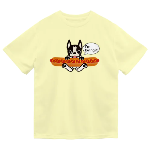 ホットドッグテリア ドライTシャツ