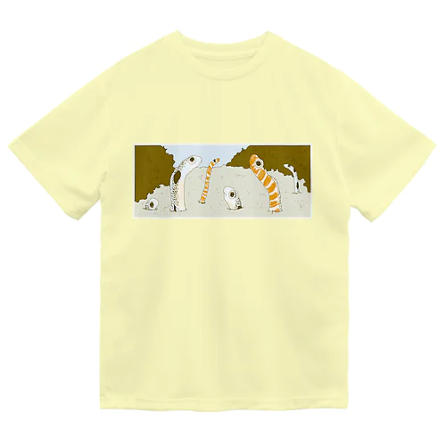 ちん＆にしきあなごさん Dry T-Shirt